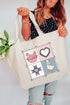 Heartfelt Goose Canvas Jumbo Tote