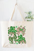 Lucky Luxe Bows Canvas Jumbo Tote