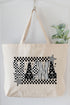 Mama Check It Out Canvas Jumbo Tote