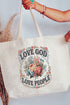 Old Garden Love God Canvas Jumbo Tote