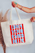 Open Your Eyes Blue Canvas Jumbo Tote