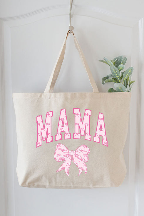 Pink Mama Coquette Canvas Jumbo Tote