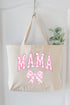 Pink Mama Coquette Canvas Jumbo Tote