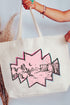 Pink Mesa Moonrise Canvas Jumbo Tote