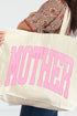 Pretty In Pink Mother Canvas Jumbo Tote