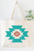 Punchy Aztec Canvas Jumbo Tote