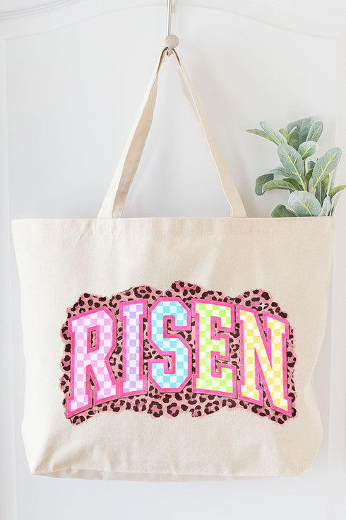 Risen In Color Canvas Jumbo Tote