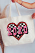 Rockabilly XOXO Canvas Jumbo Tote