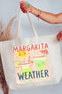 Sip The Sunshine Margarita Weather Canvas Jumbo Tote