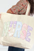 Soft Stitch Nurse Canvas Jumbo Tote