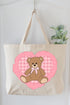 Tender Heart Canvas Jumbo Tote