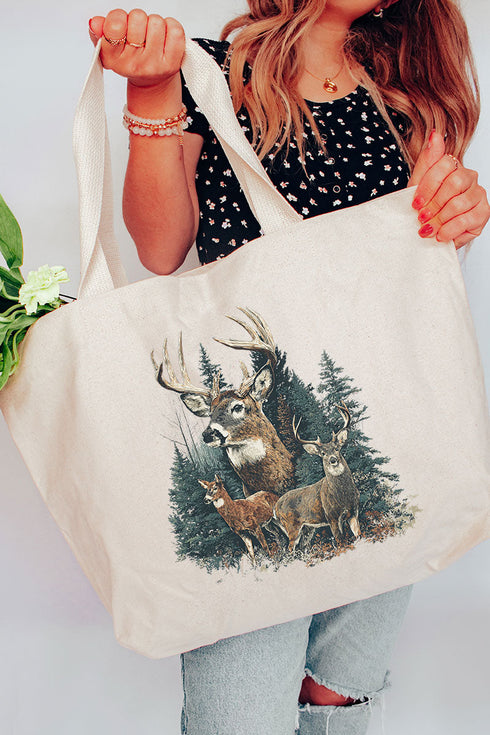 Timber Trails Canvas Jumbo Tote
