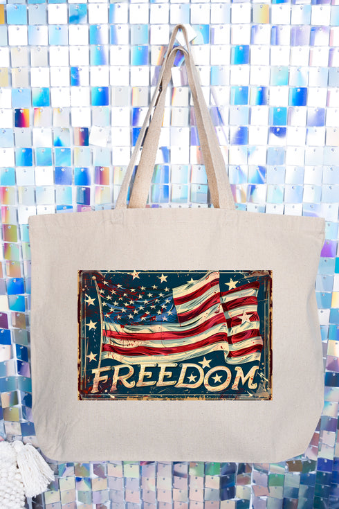 Vintage Valor Canvas Jumbo Tote