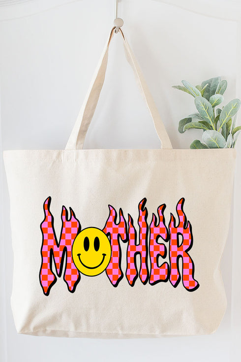 Y2K Mother Canvas Jumbo Tote