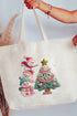 Yarnin' For Christmas Faux Yarn Canvas Jumbo Tote
