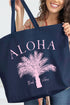 Aloha Vibes Canvas Jumbo Tote