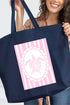 Scalloped Sea Turtle Canvas Jumbo Tote