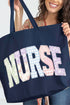 Soft Stitch Nurse Canvas Jumbo Tote
