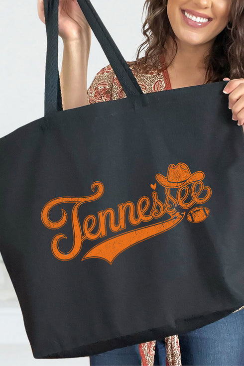 Orange Crush Tennessee Canvas Jumbo Tote