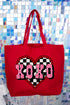Rockabilly XOXO Canvas Jumbo Tote