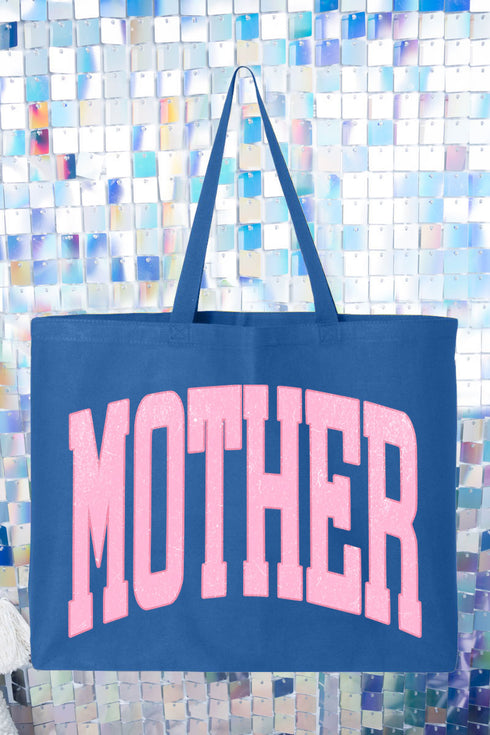 Pretty In Pink Mother Canvas Jumbo Tote