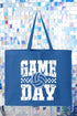 Retro Volleyball Game Day Canvas Jumbo Tote