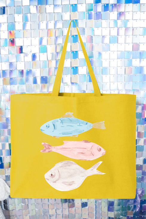 Bless Your Gills Canvas Jumbo Tote