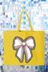 Ribbons & Runs Canvas Jumbo Tote