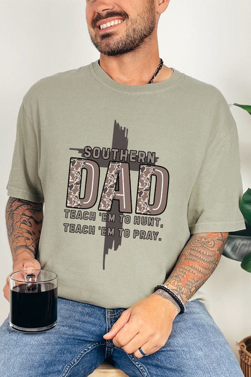 Camo Southern Dad Comfort Colors Adult Ring-Spun Cotton Tee