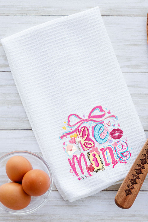 Bold Be Mine Waffle Kitchen Towel