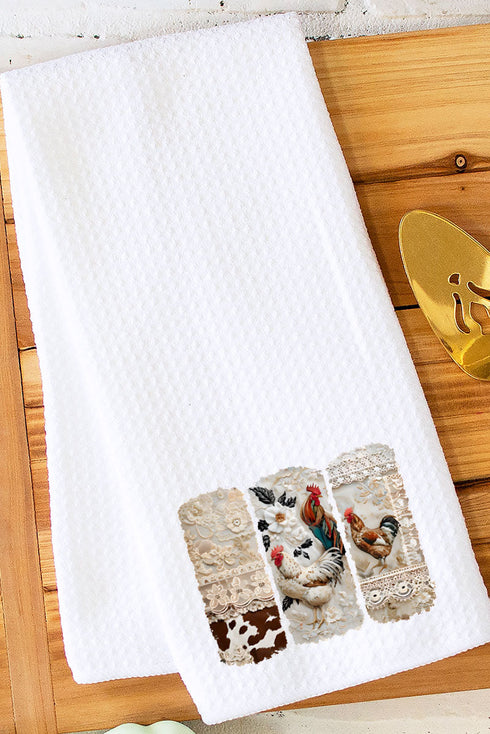 Chic 'n Lace Waffle Kitchen Towel