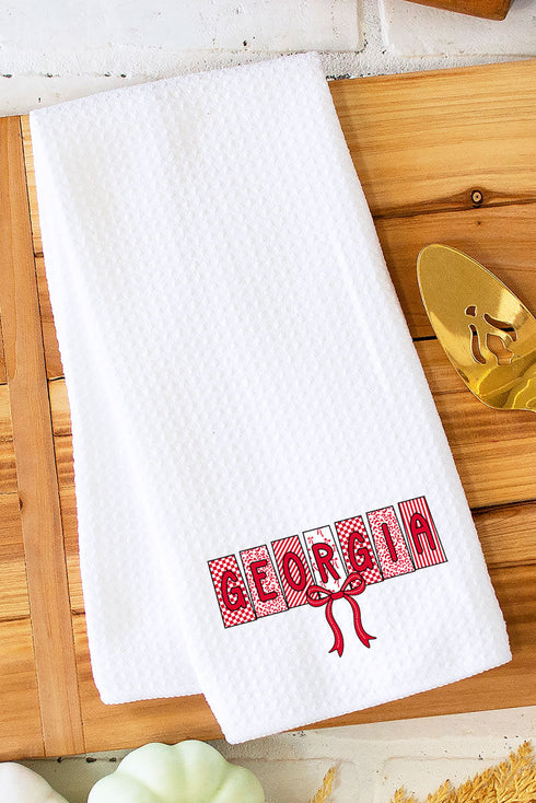 Doodle Georgia Coquette Waffle Kitchen Towel