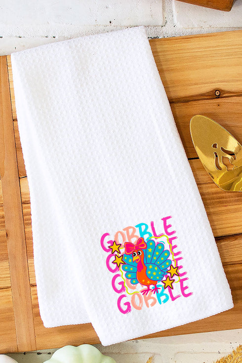 Gobble Doodle Turkey Waffle Kitchen Towel