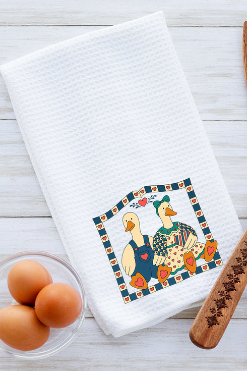 Gooseberry Love Waffle Kitchen Towel