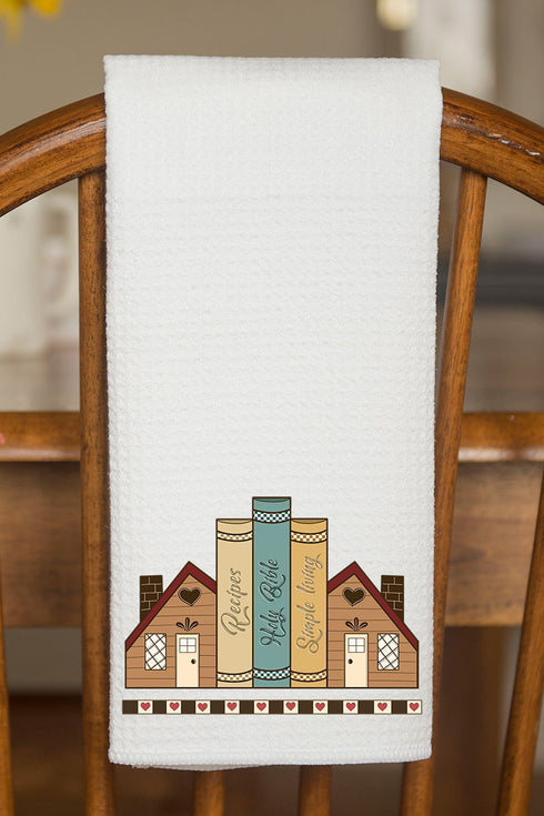 Grandma's House Waffle Kitchen Towel