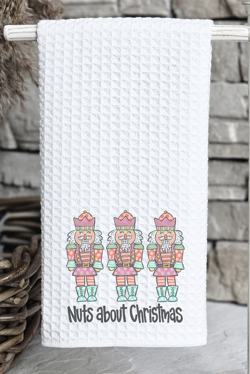 Nuts About Christmas Waffle Kitchen Towel