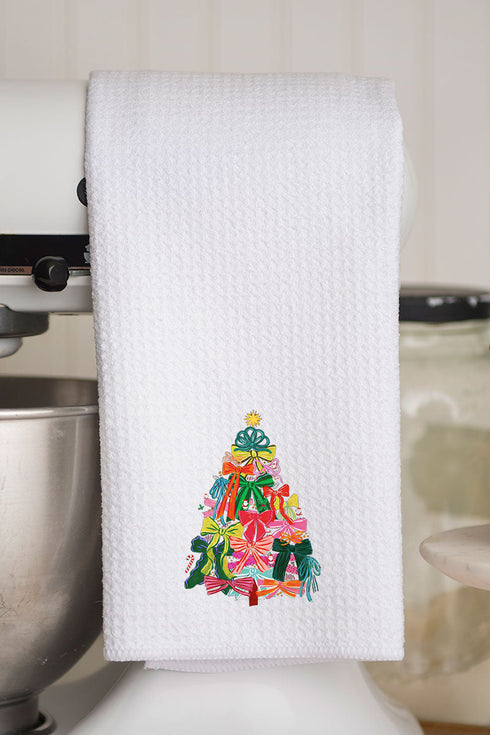Ribbon On Top Waffle Kitchen Towel