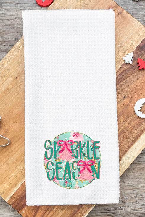 Sparkle Season Waffle Kitchen Towel