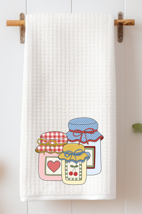 Sweet Country Preserves Waffle Kitchen Towel