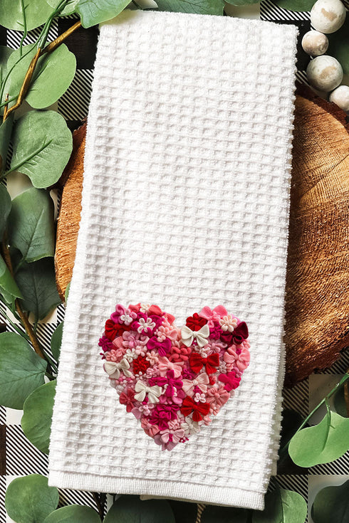 Wrapped With Love Waffle Kitchen Towel