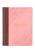 Pink and Brown Faux Leather KJV Note-Taking Bible