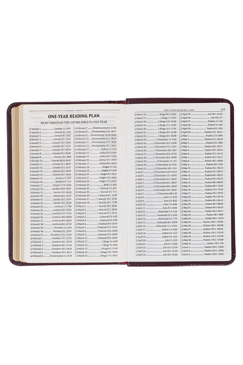 Burgundy Faux Leather KJV Pocket Bible