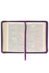 Iris Purple Faux Leather KJV Zippered Compact Bible