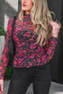 Floral Affair Rose Floral Mesh Top