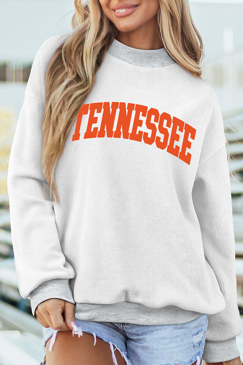 All Angles Tennessee Light Gray Mock Neck Sweatshirt