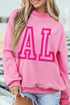 All Angles Alabama Bright Pink Mock Neck Sweatshirt