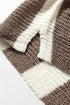 In Your Stride Brown Stripe V-Neck Sweater