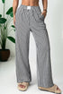 Play It Cool Black Stripe Loose Pants