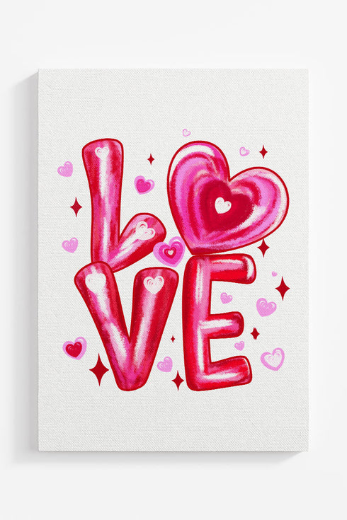 Love In The Air Ready To Frame Canvas Print
