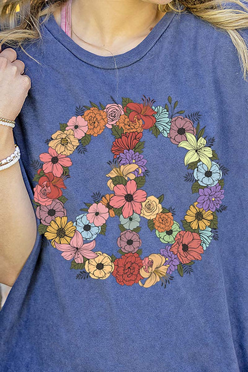 Flower Peace Vintage T-Shirt